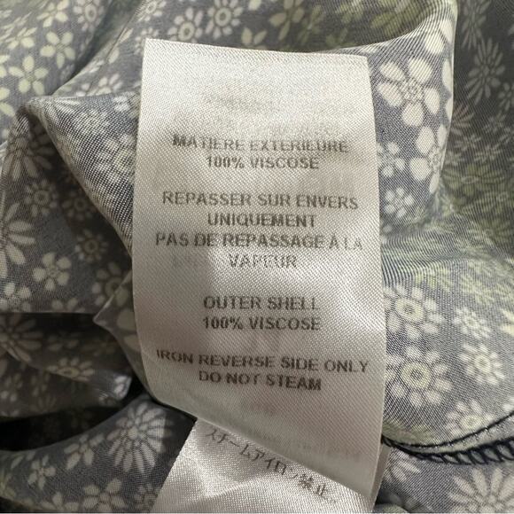 See by Chloe Floral Puff Sleeve Shift Mini Dress Blue Green Size 34 or XS‎ - Picture 16 of 16